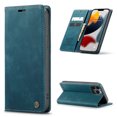 thumbnail image 1 of Mantto Case For iPhone 13 Pro Max, Luxury Cash Wallet Pocket With Card Slot High Qulity PU Leather Retro Cover Kickstand Folio Magnetic Phone Cover For Apple iPhone 13 Pro Max 6.7", Blue, 1 of 12