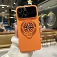 thumbnail image 1 of Mantto Case for iPhone 14, Full Camera Lens Protector 360° Rotating Gyro Design with Ring Kickstand, Compatible with MagSafe, Shockproof Hard PC Slim Phone Case for Women Men, Orange, 1 of 7