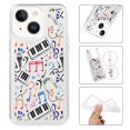 thumbnail image 1 of Mantto Case For iPhone 15 Phone Case,Luxury Leopard Pattern Design Cases Soft Silicone Slim TPU Shockproof Protective Bumper Cover for Women Men For iPhone 15, Music, 1 of 8