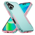 thumbnail image 1 of Mantto Case For iPhone 16, Hybrid Premium PC Protection Drop-Tested Anti-Scratch Tough Rugged Heavy Duty Dual Layer Military Grade Shockproof Back Case For iPhone 16,
Green+Pink, 1 of 6