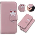 thumbnail image 1 of Mantto Case for iPhone 16 Plus, Premium PU Leather Magnetic Closure Flip Wallet Phone Case with Card Holder Cash Slot Stand Function Cute Animal Shockproof Cover For iPhone 16 Plus - Rosegold, 1 of 9
