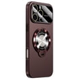 thumbnail image 1 of Mantto Case for iPhone 16 Pro,Logo View Big Window Glass Full Camera Lens Protector Design with Ring Kickstand, Compatible with MagSafe, Shockproof Hard PC Slim Phone Case for Women Men,Red, 1 of 6