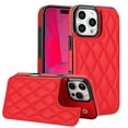thumbnail image 1 of Mantto Case for iPhone 16 Pro Max Back Wallet Case, Card Slots Holder RFID Blocking Luxury PU Leather Shockproof Cover, Double Magnetic Buttons Kickstand Case for iPhone 16 Pro Max, Red, 1 of 8