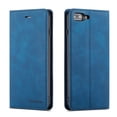 thumbnail image 1 of Mantto Case for iPhone 8 Plus / 7 Plus, Premium Leather RFID Blocking Credit Card Slots Wallet Retro Folio Case Magnetic Clasp Flip Kickstand Shockproof Full Protection Phone Cover, Blue, 1 of 8