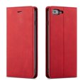 thumbnail image 1 of Mantto Case for iPhone 8 Plus / 7 Plus, Premium Leather RFID Blocking Credit Card Slots Wallet Retro Folio Case Magnetic Clasp Flip Kickstand Shockproof Full Protection Phone Cover, Red, 1 of 8