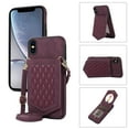 thumbnail image 1 of Mantto Case for iPhone XS Max, Card Holder Crossbody Neck Strap Lanyard Handbag with Mirror Back for Women PU Leather Flip Case with Credit Card Slot Kickstand For iPhone XS Max, Red, 1 of 13