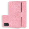 thumbnail image 1 of Mantto Cases for Samsung Galaxy A71 5G Magnetic Wallet Case for Women Card Holder Flip Cover Embossed Mandala Flower Kickstand PU Leather Magnetic Folio with Strap, Pink, 1 of 8