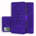thumbnail image 1 of Mantto Cases for Samsung Galaxy Note 20 - 6.7 inch Magnetic Wallet Case for Women Card Holder Flip Cover Embossed Mandala Flower Kickstand PU Leather Magnetic Folio with Strap, Purple, 1 of 7
