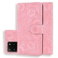 thumbnail image 1 of Mantto Cases for Samsung Galaxy S23 - 6.1 inch Magnetic Wallet Case for Women Card Holder Flip Cover Embossed Mandala Flower Kickstand PU Leather Magnetic Folio with Strap, Pink, 1 of 8
