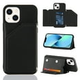 thumbnail image 1 of Mantto Cases for iPhone 13 mini - 5.4 inch Wallet Case with Card Holder, PU Leather ID Credit Card Slots Double Magnetic Clasp Kickstand Shockproof Back Flip Slim Phone Cover, Black, 1 of 8