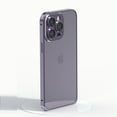 thumbnail image 1 of Mantto Clear Case for iPhone 14 Pro,Luxury Plating Aluminum Alloy Frame Hard PC Back Camera Lens Protection Anti-Scratch Shockproof wireless charging Protective Slim Thin Case,Darkpurple, 1 of 9
