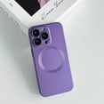 thumbnail image 1 of Mantto Compatible for iPhone 12 Pro Max Magnetic Case Cover, Soft Silicone Wireless Charging MagSafe Military Grade Drop Protection Shockproof Case with Lens Protectors Dustproof Cover,Purple, 1 of 9