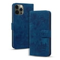thumbnail image 1 of Mantto Compatible with iPhone 14 Pro Max Wallet Case, Magnetic Folio with card holder Kickstand Case Embossed Cat Shockproof Protective Case for iPhone 14 Pro Max 6.7 inch - Blue, 1 of 7