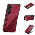 thumbnail image 1 of Mantto Crocodile Grain PU Leather Back Wallet Phone Case for Samsung Galaxy S24 Plus, Hidden Magnetic Credit Card Slot Holder, Horizontal & Vertical Kickstand Durable Protective Cover, Red, 1 of 6