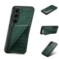 thumbnail image 1 of Mantto Crocodile Grain PU Leather Back Wallet Phone Case for Samsung Galaxy S24 Plus, Hidden Magnetic Credit Card Slot Holder, Horizontal & Vertical Kickstand Durable Protective Cover, Green, 1 of 6