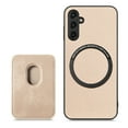 thumbnail image 1 of Mantto Detachable Card Pocket Wallet Case for Samsung Galaxy A25 5G,Compatible with MagSafe Charging,Premium Fibrous Texture PU Leather Shockproof Anti-Scratch Slim Phone Case,Khaki, 1 of 6