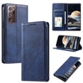 thumbnail image 1 of Mantto Flip Wallet Case for Samsung Galaxy Note20 Ultra, for Women Men, Magnetic Closure Folio Cover with Credit Card Holder Slots, Shockproof Durable PU Leather Kickstand Phone Case,Blue, 1 of 8