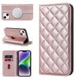 thumbnail image 1 of Mantto Flip Wallet Case for iPhone 15,Compatible with MagSafe Charging,Cover with RFID Blocking Card Holder,Fashion PU Leather Magnetic Closure Folio Flip Stand Shockproof Phone Case,Rosegold, 1 of 10