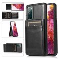 thumbnail image 1 of Mantto For Samsung S20 FE Case, Luxury Durable Shockproof Wallet Card Slots Case with Card Holder Pocket Back,PU Leather Kickstand Back Flip Cover For Samsung Galaxy S20 FE - Black, 1 of 7