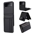 thumbnail image 1 of Mantto Galaxy Z Flip 3 Wallet Case with Card Slots, PU Leather Drop Protection Shock-absorbing Lightweight Scratch Resistant Plastic Protective Case Cover for Samsung Galaxy Z Flip 3 2021 5G, Black, 1 of 10