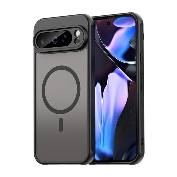 Mantto for Google Pixel 10A Case [Compatible with MagSafe] [Military-Grade Drop Protection] [Anti-Fingerprint] [Anti-Scratch] Slim Silky-Soft Touch Translucent Matte Sleeve Case,Black