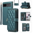 thumbnail image 1 of Mantto for Google Pixel 6a Wallet Case,Crossbody Phone Case PU Leather Zipper with Wrist Strap & Shoulder Strap Flip Cover Credit Card Holder Magnetic Shockproof Protective Case,Darkgreen, 1 of 12