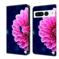 thumbnail image 1 of Mantto for Google Pixel 7 Pro Wallet Case for Women Men,Fashion Painted Pattern PU Leather Magnetic Clasp Flip Protective Case with Kickstand Credit Card Slots Phone Case,Pink Petals, 1 of 8