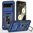 thumbnail image 1 of Mantto for Google Pixel 8 Pro Case with Kickstand, [Military Grade] Built-in 360° Rotate Ring Kickstand Magnetic Protection Cover Case for Google Pixel 8 Pro, Navyblue, 1 of 7