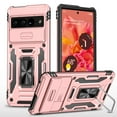 thumbnail image 1 of Mantto for Google Pixel 9 / 9 Pro Case with Kickstand, [Military Grade] Built-in 360° Rotate Ring Kickstand Magnetic Protection Cover Case for Google Pixel 9 / 9 Pro, Rosegold, 1 of 7