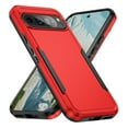 thumbnail image 1 of Mantto for Google Pixel 9 Pro XL Case, Hybrid Premium PC Protection Drop-Tested Anti-Scratch Tough Rugged Heavy Duty Dual Layer Military Protection Back Case for Google Pixel 9 Pro XL, Red+Black, 1 of 6