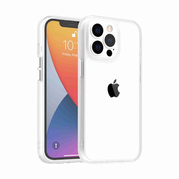 Mantto Heavy-Duty Tough Rugged Case For Apple iPhone 13 Pro Max, Lightweight Slim Shockproof Protective Cover, Clear