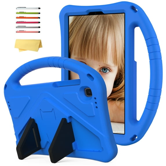 Mantto Kids Case for Samsung Galaxy Tab A7 Lite 8.7 inch 2021(SM-T220/T225/T227),Built-in Kickstand, Rugged Durable Shockproof Lightweight Handle Protective Case for Tab A7 Lite 8.7", Blue