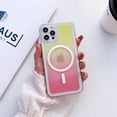thumbnail image 1 of Mantto Magnetic Case for Apple iPhone 11 6.1 Inch,Compatible with MagSafe Charging,Shockproof Stylish Two-color Gradient Clear Anti-Scratch Lightweight Ultra Thin Phone Case,Pink + Yellow, 1 of 10