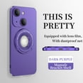 thumbnail image 1 of Mantto Magnetic Case for iPhone 13 with Invisible Kickstand [Compatible with MagSafe Charging],Drop Protection Magnetic Car Mount Camera Lens Protection Logo View Slim Phone Case,Darkpurple, 1 of 10