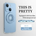 thumbnail image 1 of Mantto Magnetic Case for iPhone 14 Plus with Invisible Kickstand [Compatible with MagSafe Charging],Drop Protection Magnetic Car Mount Camera Lens Protection Logo View Slim Phone Case,Blue, 1 of 9