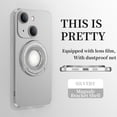 thumbnail image 1 of Mantto Magnetic Case for iPhone 14 Plus with Invisible Kickstand [Compatible with MagSafe Charging],Drop Protection Magnetic Car Mount Camera Lens Protection Logo View Slim Phone Case,Silver, 1 of 9