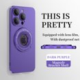 thumbnail image 1 of Mantto Magnetic Case for iPhone 14 Pro with Invisible Kickstand [Compatible with MagSafe Charging],Drop Protection Magnetic Car Mount Camera Lens Protection Logo View Slim Phone Case,Darkpurple, 1 of 9