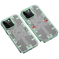 thumbnail image 1 of Mantto Mechanical Gear Case for iPhone 14 Pro, Metal Electroplated Frame Microfrosted Rugged PC Shockproof Anti-Fingerprints Cover with Elastic Slip Buckle Slim Case for iPhone 14 Pro,Green, 1 of 9