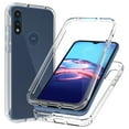 thumbnail image 1 of Mantto For Motorola Moto E 2020 Case, Front & Back 360 Full Body Clear Bumper Protection Case - Shock Proof edges Slim Hybrid Back Silicone Rubber TPU Gradient Color Phone Case - Clear, 1 of 8