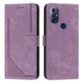 thumbnail image 1 of Mantto for Motorola Moto G Play 2023 Wallet Case for Women Men,Durable PU Leather Shockproof Magnetic Clasp Folio Credit Card Slots Flip Kickstand Slim Phone Case with Wrist Strap,Purple, 1 of 11