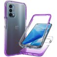 thumbnail image 1 of Mantto FOR OnePlus Nord N200 5G Case, 360 Full Body Cover Clear Bumper Protection Case - Shock Proof edges Hybrid Silicone Rubber TPU Bumper Gradient Phone Case for OnePlus Nord N200 5G - Purple, 1 of 7