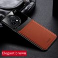 thumbnail image 1 of Mantto for Oneplus 11 Case Hybrid Stylish Classic Shell Back Luxury Premium Leather Shockproof+Glass Glossy Protection Soft TPU Bumper Case For Oneplus 11 5G (6.7 inches 2023)-Brown, 1 of 12