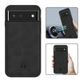 thumbnail image 1 of Mantto PU Leather Case for Google Pixel 6,Retro Premium Luxury Slim Soft Non-Slip Grip Flexible Bumper Shockproof Full Body Protective Cover Phone Cases for Google Pixel 6, Black, 1 of 8