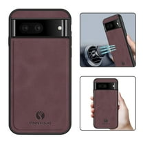 Mantto PU Leather Case for Google Pixel 8A,Retro Premium Luxury Slim Soft Non-Slip Grip Flexible Bumper Shockproof Full Body Protective Cover Phone Cases For Google Pixel 8A,Winered