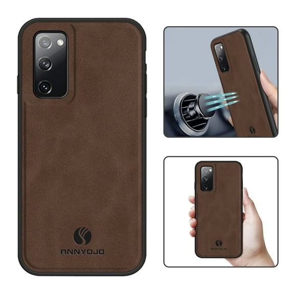 Mantto PU Leather Case for Samsung S20 Ultra, Retro Premium Luxury Slim Soft Non-Slip Grip Flexible Bumper Shockproof Full Body Protective Cover Phone Cases for Samsung Galaxy S20 Ultra, Brown