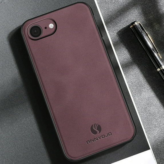 Mantto PU Leather Case for iPhone 16e,Retro Premium Luxury Slim Soft Non-Slip Grip Flexible Bumper Shockproof Full Body Protective Cover Phone Cases For iPhone 16e,Winered