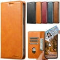 thumbnail image 1 of Mantto PU Leather Wallet Case for Samsung Galaxy S24 Ultra with Credit Card Slots, Kickstand Magnetic Closure Flip Folio Cover, TPU Shockproof Anti-Scratches Case for Samsung Galaxy S24 Ultra, Khaki, 1 of 7