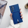 thumbnail image 1 of Mantto Phone Case for Samsung Galaxy A52 5G/4G with Card Holder Soft Liquid Silicone Credit Card Slot Holder Shockproof Anti-Scratch TPU Rubber Protective Wallet Slim Cover for Women Men, Darkblue, 1 of 7