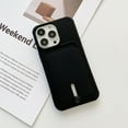 thumbnail image 1 of Mantto Phone Case for iPhone 14 Pro Max with Card Holder Soft Liquid Silicone Credit Card Slot Holder Shockproof Anti-Scratch TPU Rubber Protective Wallet Slim Cover for Women Men, Black, 1 of 8
