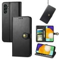 thumbnail image 1 of Mantto for Samsung A14 Wallet Case 5G with Card Holder Slots, Premium PU Leather Magnetic Flip Cover with Kickstand, Shockproof TPU Interior Case Compatible with Samsung Galaxy A14 5G, Black, 1 of 6